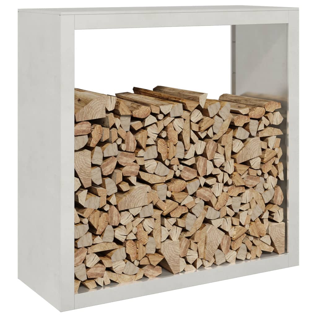 Vidaxx Kaminholzregal 100x40x100 cm Edelstahl
