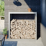 Vidaxx Kaminholzregal 100x40x100 cm Edelstahl