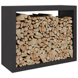 Vidaxx Kaminholzregal 100x40x80 cm Stahl schwarz