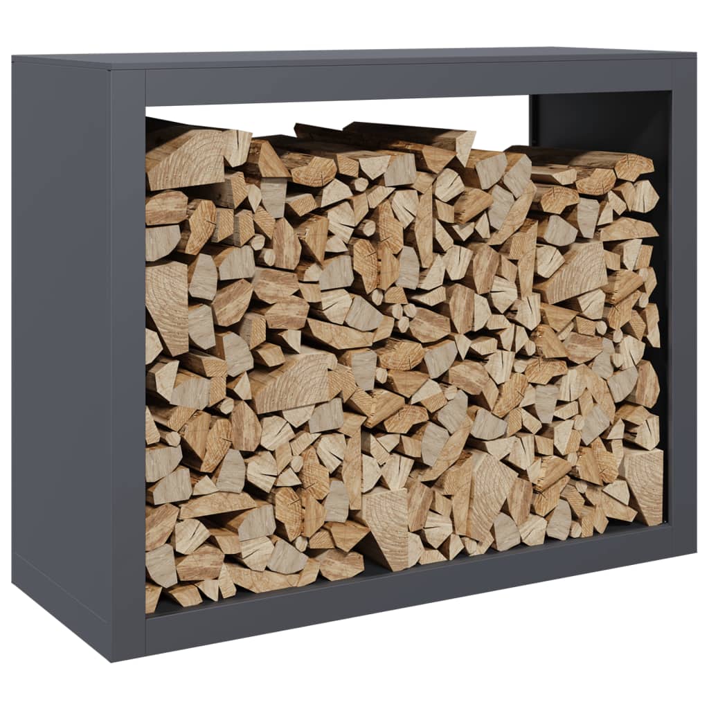 Vidaxx Kaminholzregal 100x40x80 cm Stahl Anthrazit