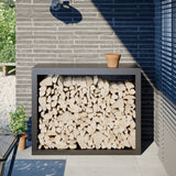 Vidaxx Kaminholzregal 100x40x80 cm Stahl Anthrazit
