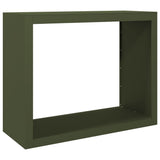 Vidaxx Brennholzregal 100x40x80 cm Stahl grün