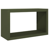 Vidaxx Brennholzregal 100x40x60 cm Stahl grün
