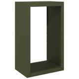 Vidaxx Kaminholzregal 60x40x100 cm Stahl grün
