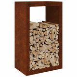 Vidaxx Kaminholzregal 60x40x100 cm wetterfester Stahl