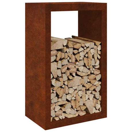 Vidaxx Kaminholzregal 60x40x100 cm wetterfester Stahl