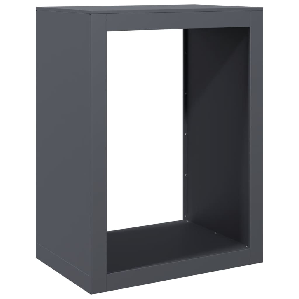 Vidaxx Kaminholzregal 60x40x80 cm Stahl Anthrazit