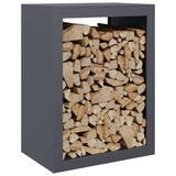 Vidaxx Kaminholzregal 60x40x80 cm Stahl Anthrazit
