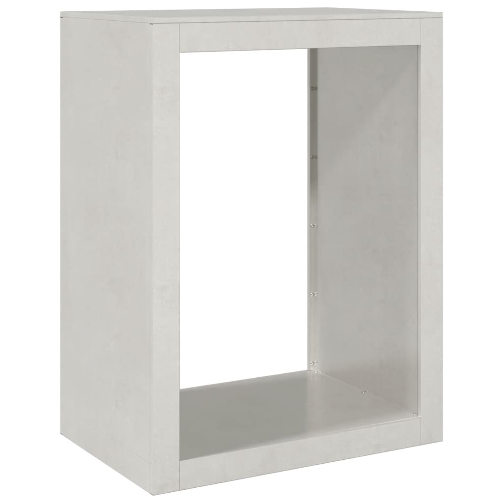 Vidaxx Kaminholzregal 60x40x80 cm Edelstahl
