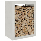 Vidaxx Kaminholzregal 60x40x80 cm Edelstahl