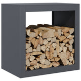 Vidaxx Kaminholzregal 60x40x60 cm Stahl Anthrazit