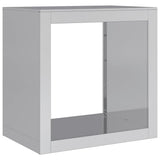 Vidaxx Kaminholzregal 60x40x60 cm aus verzinktem Stahl