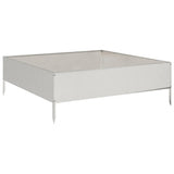 Vidaxx Pflanzgefäß erhöht 100x100x33,5 cm Edelstahl
