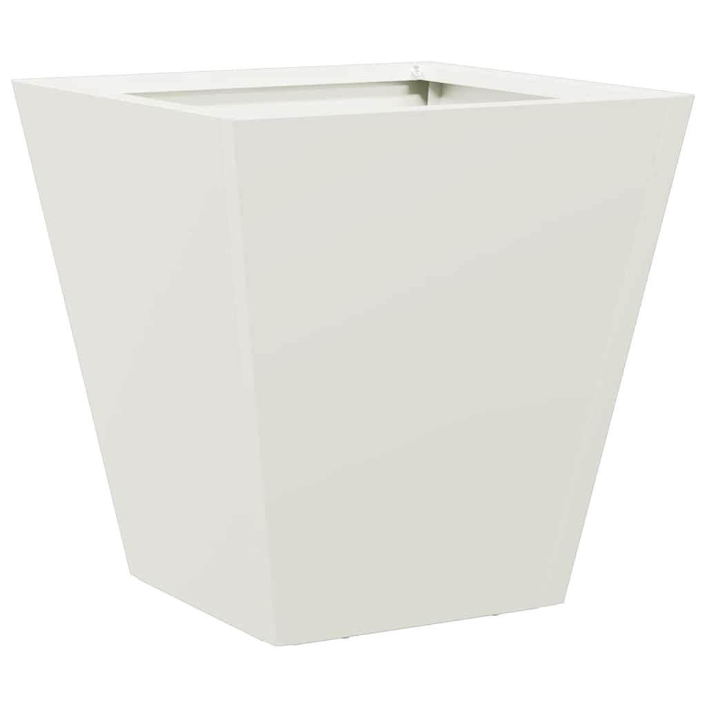 Vidaxx Pflanzgefäß 30x30x30 cm Stahl weiß