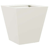 Vidaxx Pflanzgefäß 30x30x30 cm Stahl weiß
