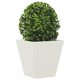 Vidaxl plantenbak 30x30x30 cm staal wit