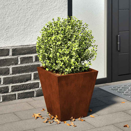Vidaxx Pflanzgefäß 30x30x30 cm wetterfester Stahl