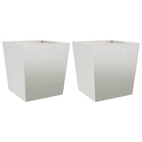 Vidaxx Pflanzgefäße 2 Stück 50x50x50 cm Edelstahl