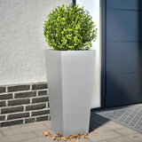 Vidaxl plantenbakken 2 st 35x35x75 cm gegalvaniseerd staal