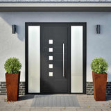 Vidaxx Pflanzgefäße 2 Stk. 35x35x75 cm wetterfester Stahl