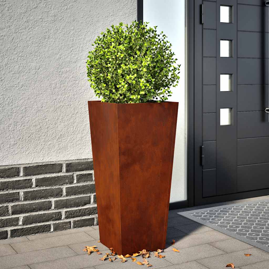 Vidaxx Pflanzgefäße 2 Stk. 35x35x75 cm wetterfester Stahl