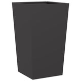Vidaxx Pflanzgefäß 45x45x75 cm Stahl schwarz