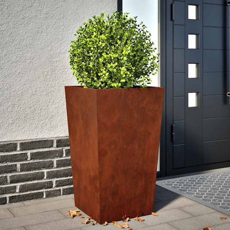 Vidaxx Pflanzgefäß 45x45x75 cm wetterfester Stahl