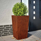 Vidaxx Pflanzgefäß 45x45x75 cm wetterfester Stahl