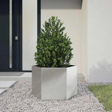 Vidaxx Pflanzgefäß Sechseck 69x60x45 cm Edelstahl