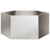 Vidaxx Pflanzgefäß Sechseck 104x90x45 cm Edelstahl