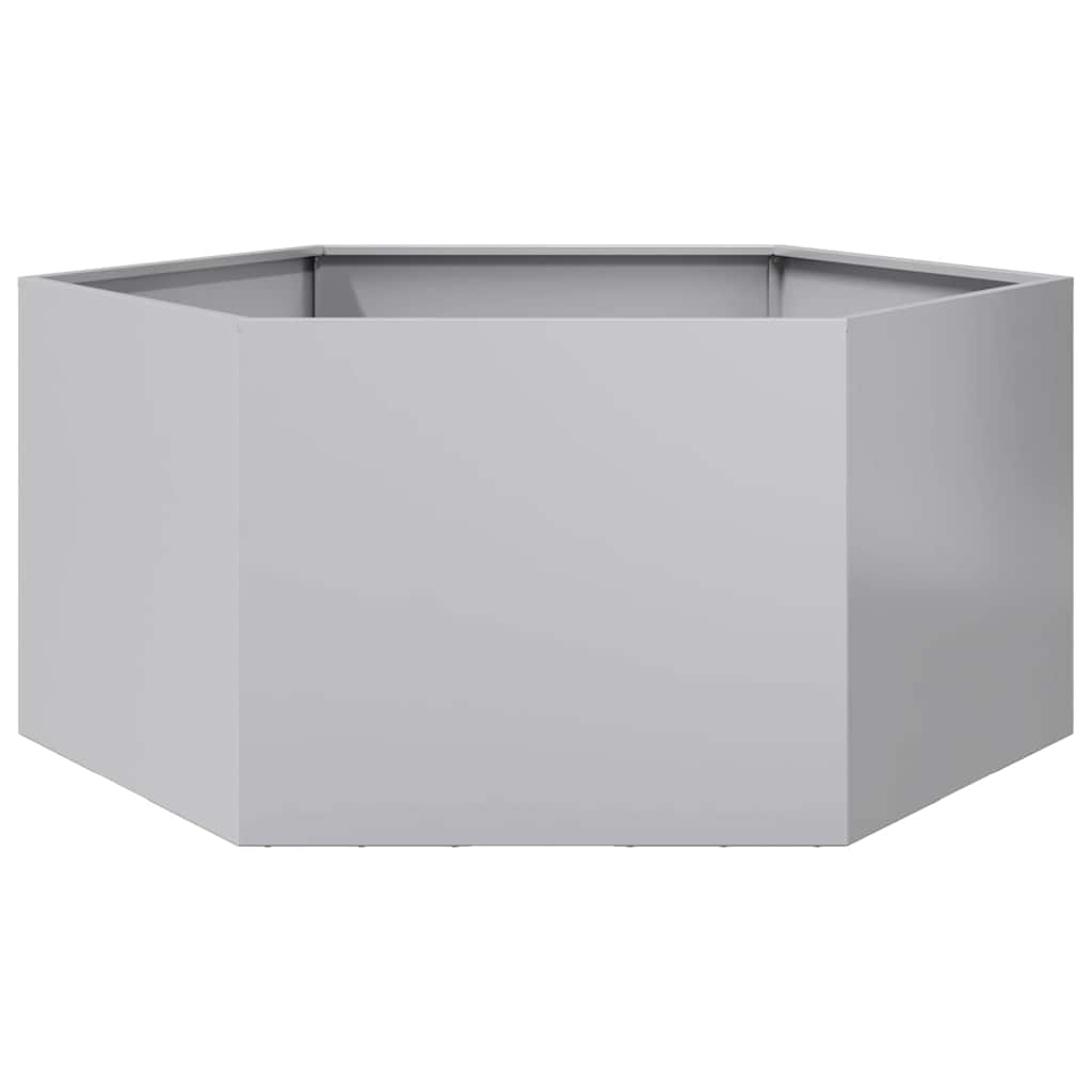 Vidaxx Pflanzgefäß Sechseck 104x90x45 cm verzinkter Stahl