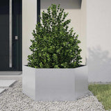 Vidaxx Pflanzgefäß Sechseck 104x90x45 cm verzinkter Stahl
