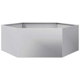 Vidaxx Pflanzgefäß Sechseck 138x120x45 cm verzinkter Stahl