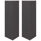 Vidaxx Pflanzgefäße 2 Stk. Dreieck 30x26x75 cm Stahl schwarz