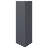 Vidaxx Pflanzgefäß Dreieck 30x26x75 cm Stahl Anthrazit