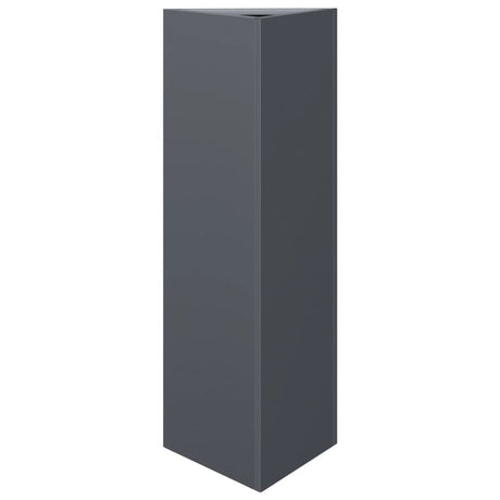 Vidaxx Pflanzgefäß Dreieck 30x26x75 cm Stahl Anthrazit