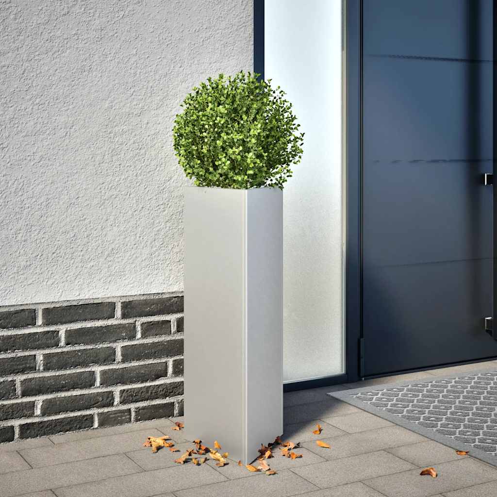 Vidaxx Pflanzgefäß Dreieck 30x26x75 cm verzinkter Stahl