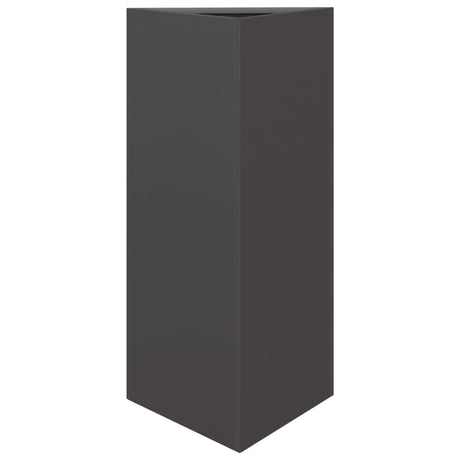 Vidaxx Pflanzgefäß Dreieck 40x34,5x70 cm Stahl schwarz