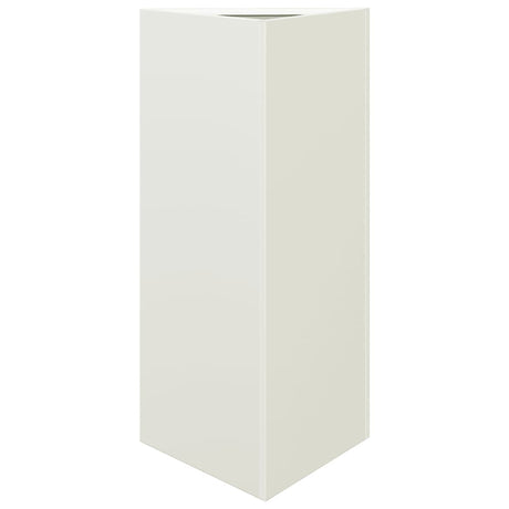 Vidaxx Pflanzgefäß Dreieck 40x34,5x70 cm Stahl weiß