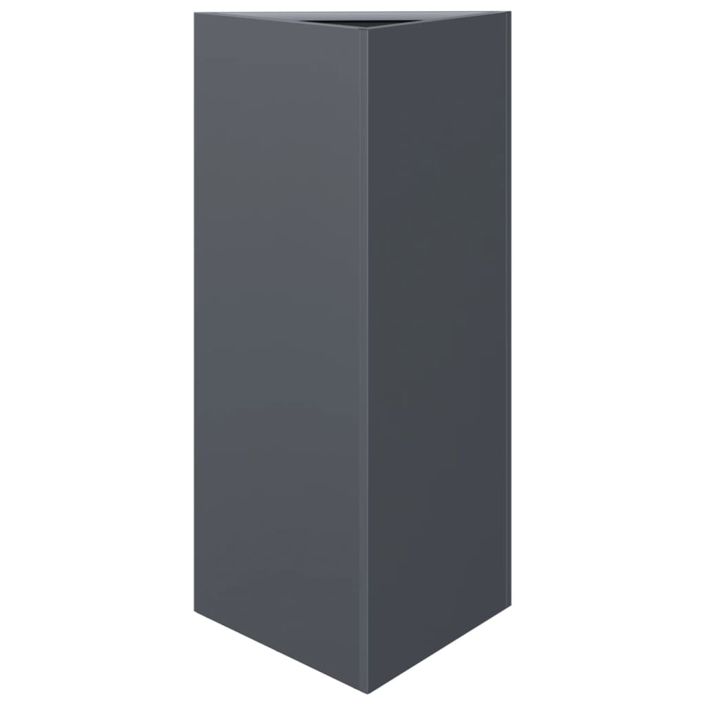 Vidaxx Pflanzgefäß Dreieck 40x34,5x70 cm Stahl Anthrazit