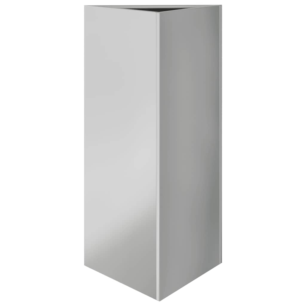 Vidaxx Pflanzgefäß Dreieck 40x40x75 cm aus verzinktem Stahl