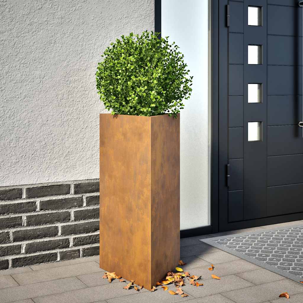 Vidaxx Pflanzgefäß Dreieck 40x40x75 cm wetterfester Stahl