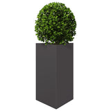Vidaxx Pflanzgefäß Dreieck 50x43x75 cm Stahl schwarz