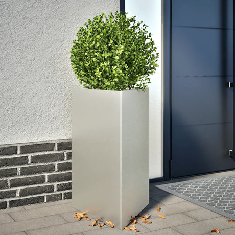 Vidaxx Pflanzgefäß Dreieck 50x43x75 cm Edelstahl