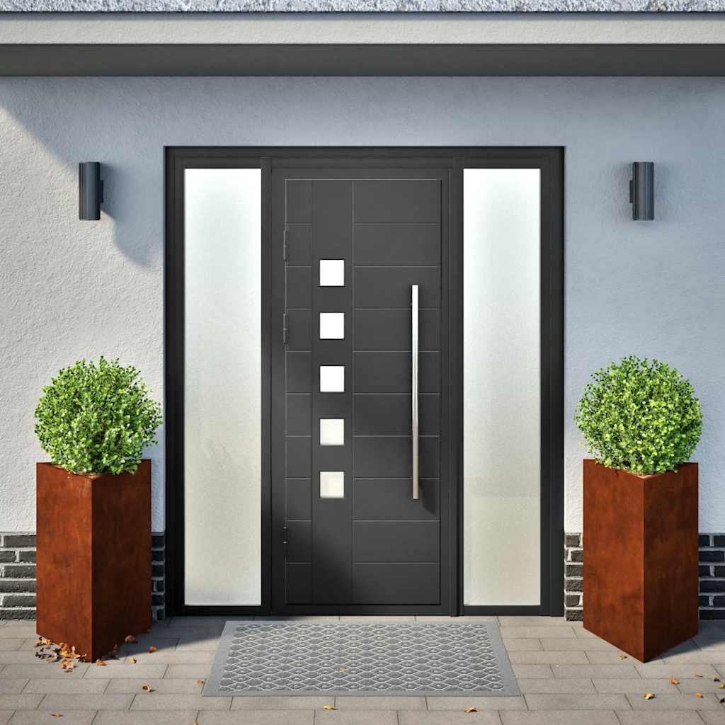 Vidaxx Pflanzgefäße 2 Stk. dreieckig 50x43x75 cm wetterfester Stahl