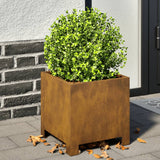 Vidaxx Pflanzgefäß 30x30x30 cm wetterfester Stahl