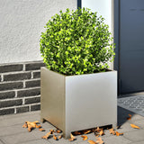 Vidaxl plantenbakken 2 st 40x40x40 cm roestvrij staal