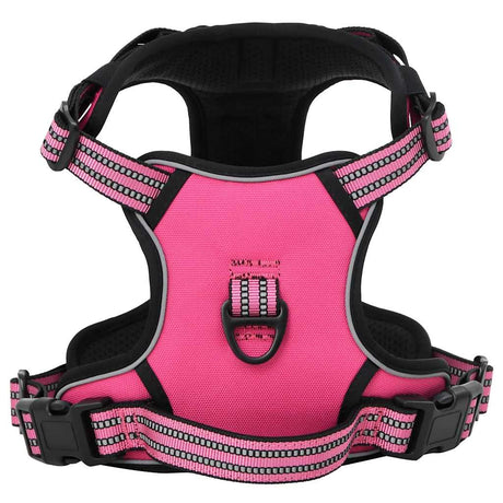 VidaXL Hundegeschirr mit Leine und Halsband verstellbar in Rosa