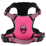 VidaXL Hundegeschirr mit Leine und Halsband verstellbar L Rosa