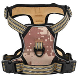 Vidaxl Hundegeschirr, Leine und Halsband, verstellbar, XL, Tarnbraun